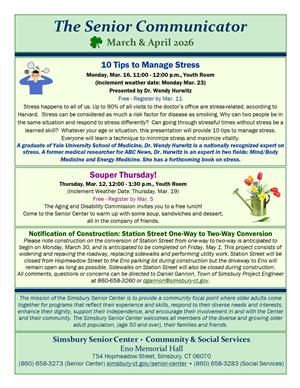 Senior Communicator Newsletter - Mar/Apr 2026